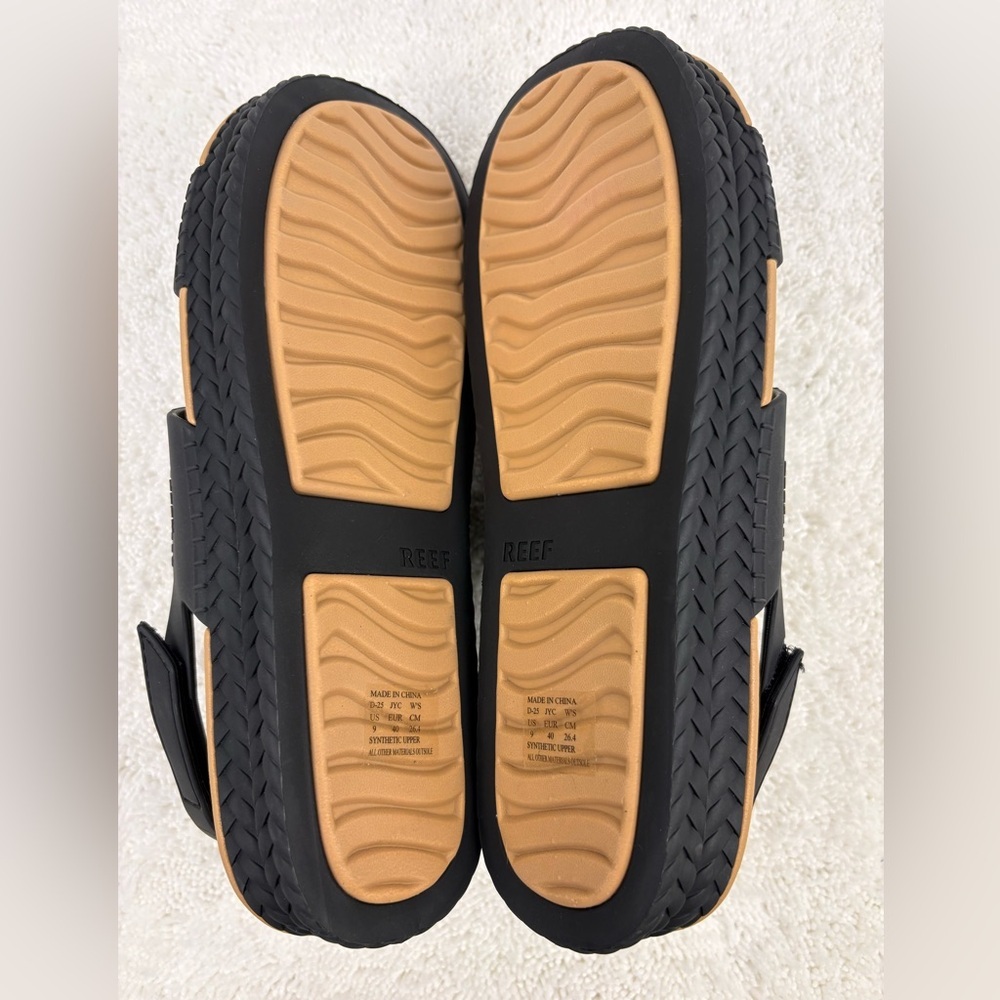 Reef Women’s Water Vista Sandals in Black and Tan-Water Friendly Construction - Picture 7 of 8